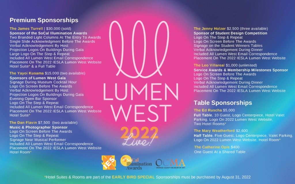 2022 IES Lumen Awards Illuminating Engineering Society